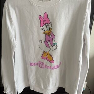 Disney White Sweatshirt with Daisy